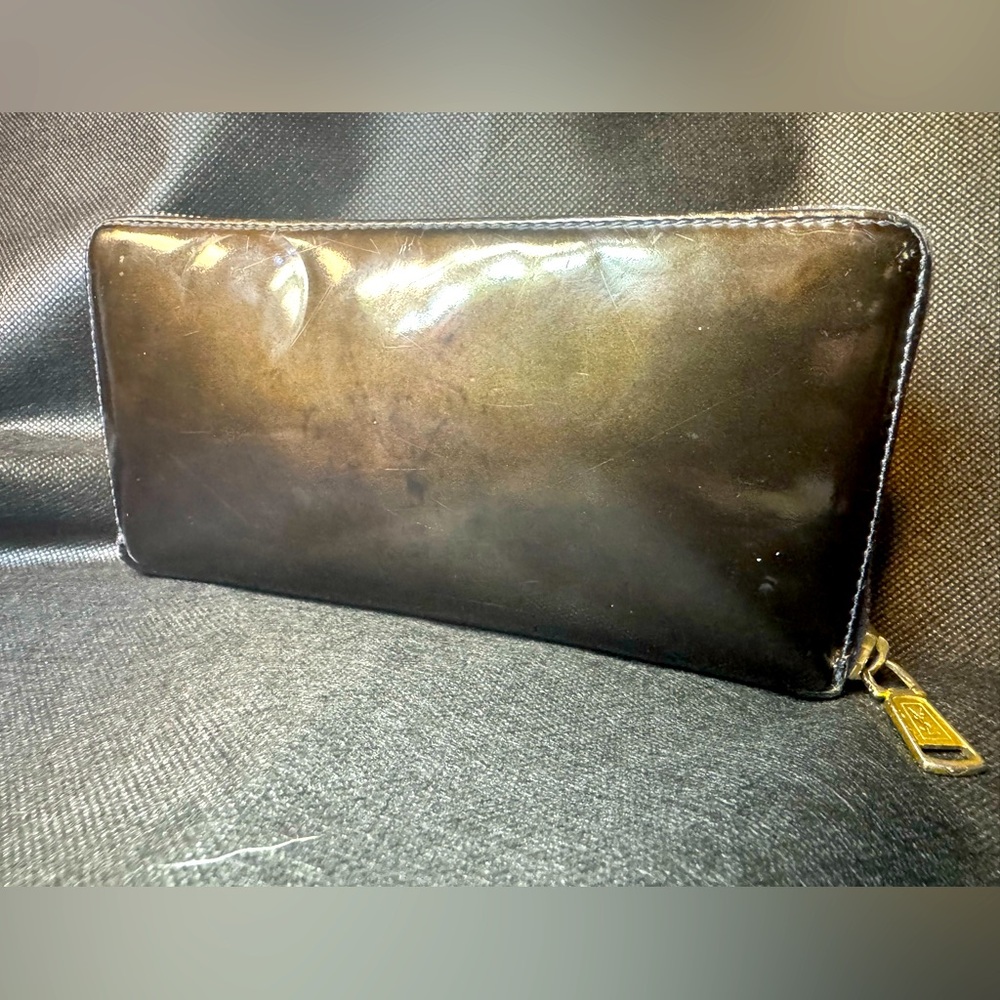 Yves Saint Laurent Authentic Y-Mail Patent Leather Wallet Rare Vintage YSL - Picture 3 of 13